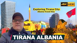 Tirana Albania 🇦🇱 Walking Tour Komuna e ParisitSheshi Skenderbej Tiranë Shqipëri 4KHDR [upl. by Imerej]