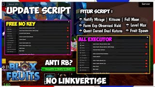 SCRIPT BLOX FRUIT NO KEY  AUTO CURSED DUAL KATANA  AUTO LEVEL MAX  FARM EXP OBSERVASI HAKI V2 [upl. by Acirrej424]