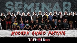 Modern NoGi Guard Passing Seminar by TOEHOLDyou  Learn quotAntiGuardquot Technology [upl. by Bobbee]