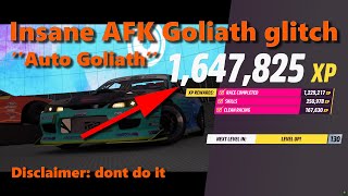 Forza Horizon 5  100 GOLIATH AFK MONEYXP  Crash amp Controller FIX [upl. by Oahc]