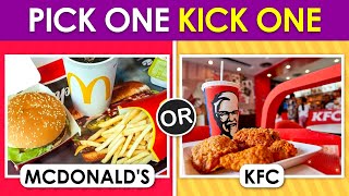 Pick One Kick One Junk Food edition 🍔🍟 [upl. by Gibrian957]