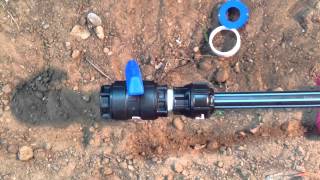 How to install a Philmac PN16 Poly Ball Valve [upl. by Wehtta]