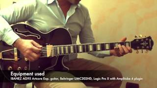 Autumn Leaves  Standard Jazz  Ibanez AG95 guitar [upl. by Tine]