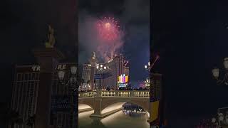 Las Vegas New Years Eve Fireworks 2024 [upl. by Blinni]