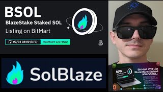 BSOL  BlazeStake Staked Sol TOKEN CRYPTO COIN HOW TO BUY BITMART BSOL SOLANA SOLBLAZE BLAZE STAKE [upl. by Afital962]