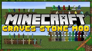 Gravestone mod – Graves Mod 112211121102 amp How To Download and Install for Minecraft [upl. by Kelwin899]