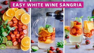 Easy White Wine Sangria Recipe [upl. by Harty]