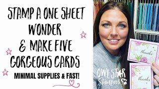 Making Five Gorgeous Stampin’ Up Cards in a Matter of Minutes [upl. by Graybill]