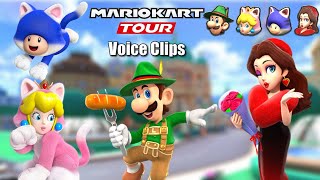 Mario Kart Tour Selectable Character Voice Clips Berlin Tour  Peach vs Daisy Tour [upl. by Rozamond189]