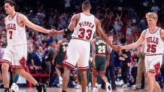 Bulls vs Sonics  1996 NBA Finals Game 6 Bulls win 4th championship [upl. by Matti592]