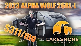 2023 Forest River Alpha Wolf 26RLL  Lakeshore RV [upl. by Eigger496]