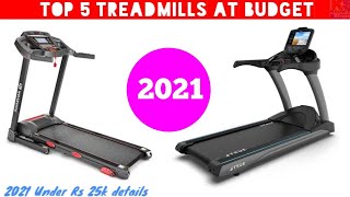 ✳️Top 5 Best treadmill at 🔥budget price  treadmill under ✔️rs 10k to 25000 india 2021 [upl. by Sugar]