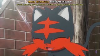 Litten Makes Peace with Stoutland Pokemon Sun and Moon Episode 21 English Sub [upl. by Christmas]