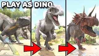 WE EVOLVE INTO THE MOST POWERFUL HYBRID IN ARK   PLAY AS DINO  ARK SURVIVAL EVOLVED [upl. by Suilenrac]