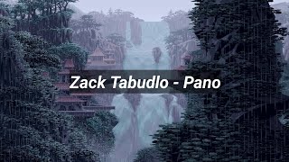 Zack Tabudlo  Pano Slowed  Lyrics [upl. by Rebmetpes]