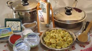 Raviolis pasta à la crème et au fromage Recette Tunisienneرافيولي بالكريمة [upl. by Odragde]