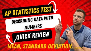 AP Stats Test Quick Review Describing Data with Numbers [upl. by Gilud]