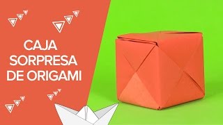 Cómo hacer una caja sorpresa  Papiroflexia para niños [upl. by Roshan801]