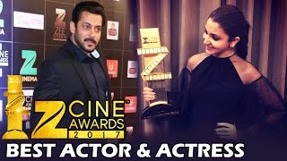 Salman amp Anushka WINS Best Actor amp Actress Award For Sultan  Zee Cine Awards 2017 [upl. by Legin]