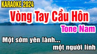 Vòng Tay Cầu Hôn Karaoke Tone Nam Nhạc Sống gia huy karaoke [upl. by Ahsat755]