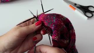 Socken stricken Teil 3  Spitze [upl. by Atterol581]