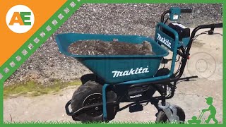 Carretilla eléctrica de ruedas Makita DCU180 funcionamiento [upl. by Ecyned]