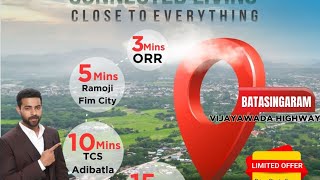 HMDA ampRERA Approved plots batasingaram near ramoji flim city on vijaywada high way [upl. by Ailed]