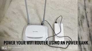 Power any wifi router using power bank [upl. by Hale]