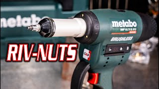 QUICK amp EASY Metabo 18V Cordless Rivet Nut Tool [upl. by Suoinuj]