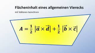 Flächeninhalt eines allgemeinen Vierecks [upl. by Atikal]