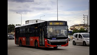 Bursada H1 ile Uludağ Üniversitesi  Geçit Kavşağı arasında içten seyir [upl. by Ecirb]