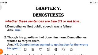 demosthenes class 5 questions and answers gulmohar english reader chapter 7 [upl. by Schlessel]