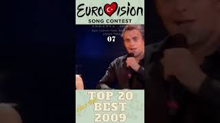 MY TOP 20 BEST EUROVİSİON SONGS 2009 PART1 eurovision keşfet shorts esc shortsfeed shortvideo [upl. by Iolanthe805]