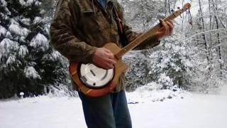 Snow Jam 2020  on Dog bowl dobro 2  Unique Strings amp Things by Jason Reheis [upl. by Aihsakal]