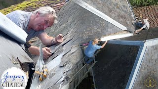 LEAKING ROOF REPAIR Our 17th Century Château Chapel Restoration [upl. by Enneiviv]