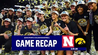 Caitlin Clark helps Iowa rally to win THIRD STRAIGHT BIG TEN TITLE  CBS Sports [upl. by Narrad852]