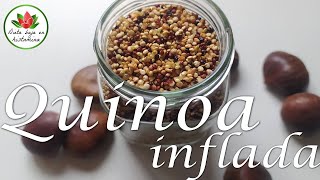 Quinoa inflada receta sin histamina sin gluten sin lactosa y vegana [upl. by Ahsieyt]