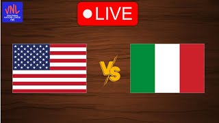 Live USA vs Italy  FIVB Volleyball Nations League 2024  Live Play By Play Scoreboard [upl. by Mika]