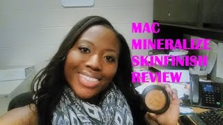 You Glow Girl Mac Mineralize Skinfinish Natural DarkDark Deep Review [upl. by Brynna]