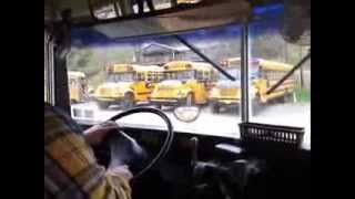 Driving a 95 Thomas 3800 School Bus [upl. by Bebe606]