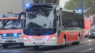 WOHNUNGSVOLLBRAND MIT MENSCHENRETTUNG  Großeinsatz Feuerwehr amp Rettungsdienst Düsseldorf [upl. by Bainter]