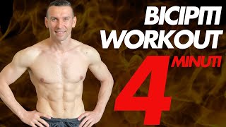 Bicipiti Workout in 4 minuti in Casa [upl. by Darryn]