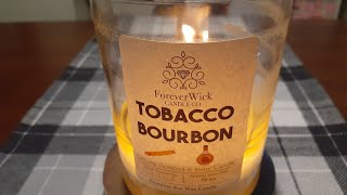 ForeverWick Tobacco Bourbon Diamond Candle Review and Reveal [upl. by Dinesh]