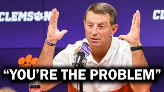 Dabo Swinney LOSES IT on a Clemson Fan and GOES OFF [upl. by Tiram]