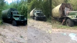 A Russian convoy of pontoon bridges was destroyed in the Kursk region [upl. by Loren]