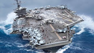 Worlds Largest Aircraft Carrier ROCKED By Deadly Storm Then This Happened [upl. by Ellinnet]