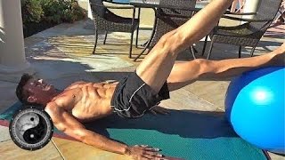 Stability Ball Workout Exercises for Balance abs amp Core  Part 1 [upl. by Lyndell]