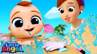 Building a Giant Sand Castle 🏰🏰 Full Episode  Little Angel  Kids TV Shows Full Episodes [upl. by Camm]