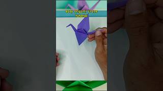 origami crane easy tutorial [upl. by Giffie]