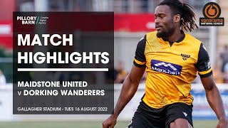 Maidstone United Vs Dorking Wanderers 160822 [upl. by Shue]